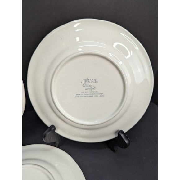 Vintage Mikasa Dinner at Eight DB 010 Gardena 8 1/2" Bread Plate Lot of 3 - Picture 9 of 10